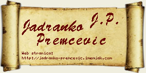 Jadranko Premčević vizit kartica